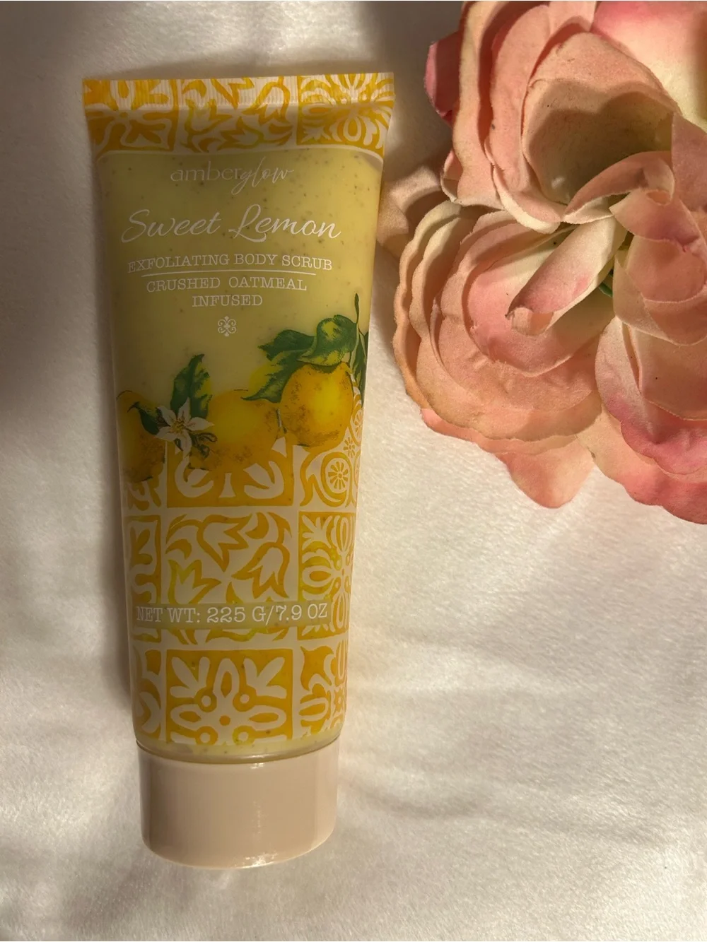 🎉Amber Glow Sweet Lemon Exfoliating Body Scrub - Yellow 7.9 OZ